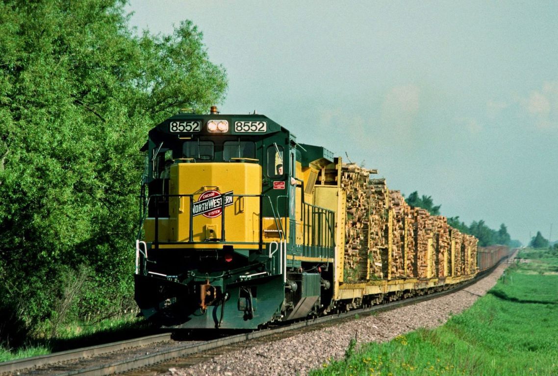 CNW Train at Rock MI